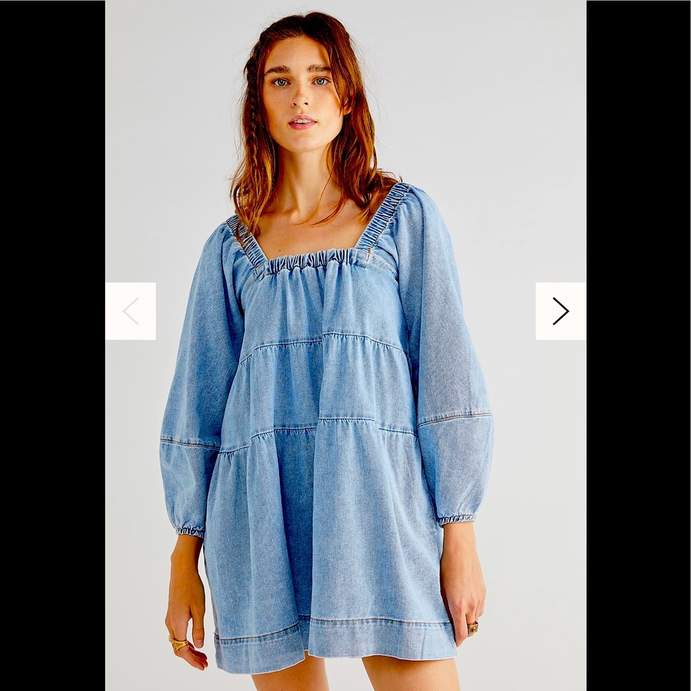 Free People Lou Jean Babydoll Dress